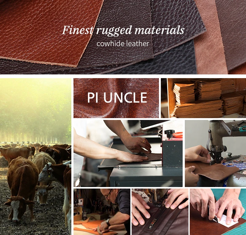 Бренд PIUNCLE, натуральная кожа, мужской портфель, для ноутбука, бизнес, 14 дюймов, компьютер, модные сумки через плечо, мужские сумки, винтажные