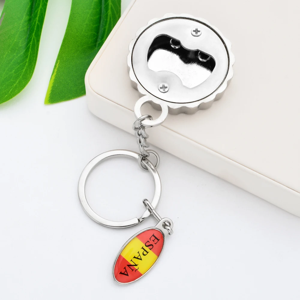 Vicney Испания открывалка для ключей пивная Крышка брелок мужчин блестящая смола