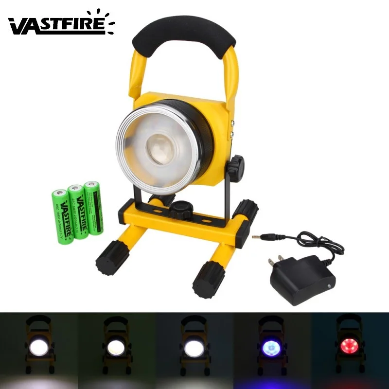 Перезаряжаемый прожектор портативный светодиодный Рабочий фонарь фокус 2000 лм