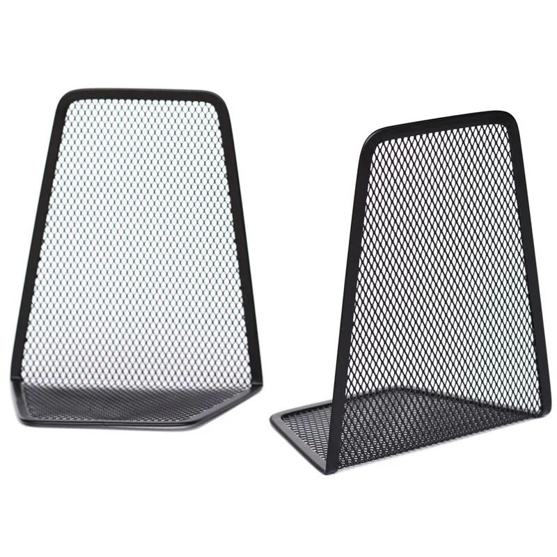 1 пара металлический органайзер для книг сетчатый держатель офисный домашний