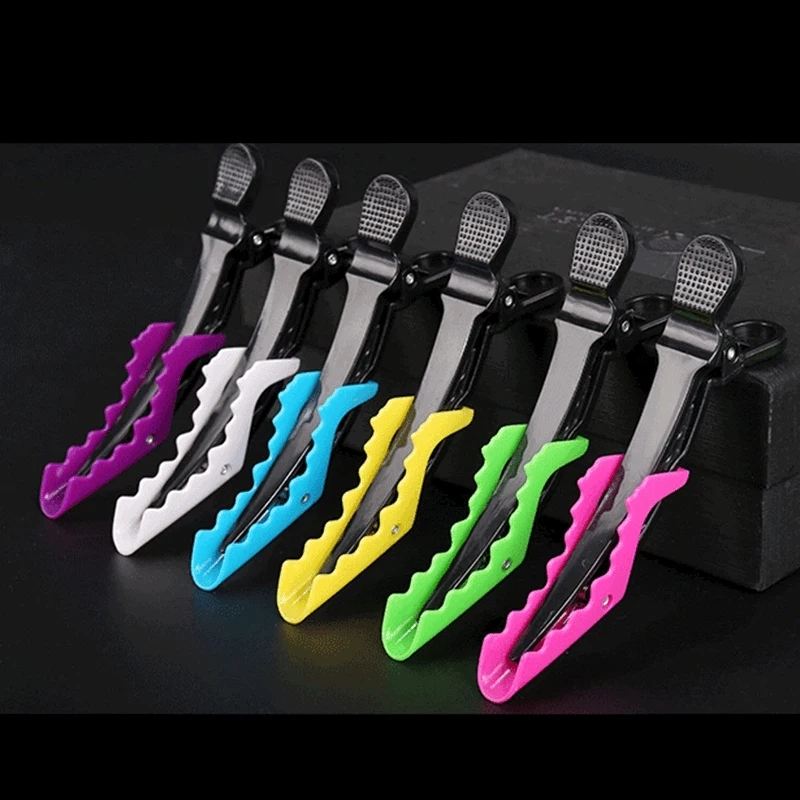 

Женская Профессиональная машинка для стрижки волос, 6 шт./компл., модная женская пластиковая Шпилька, зажим для волос аллигатора