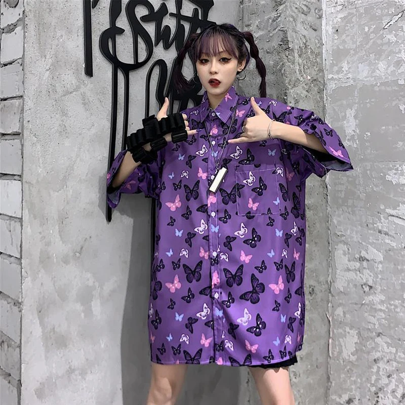 

HOT Summer Blouse women Shirts for women Korean version Tops Women clothing Blouses Plus size clothing Loose All-match fashion