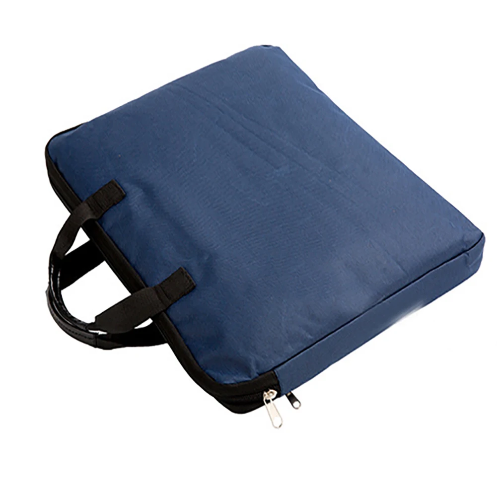 Men Women A4 Book With Handle Large Capacity Zipper Storage Organizer Travel Short Closure File Folder Canvas Document Bag