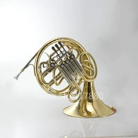 margewate mgt y401 double row 4 keys french horn f bb key brass gold lacquer b flat wind instruments french horn with mouthpiece