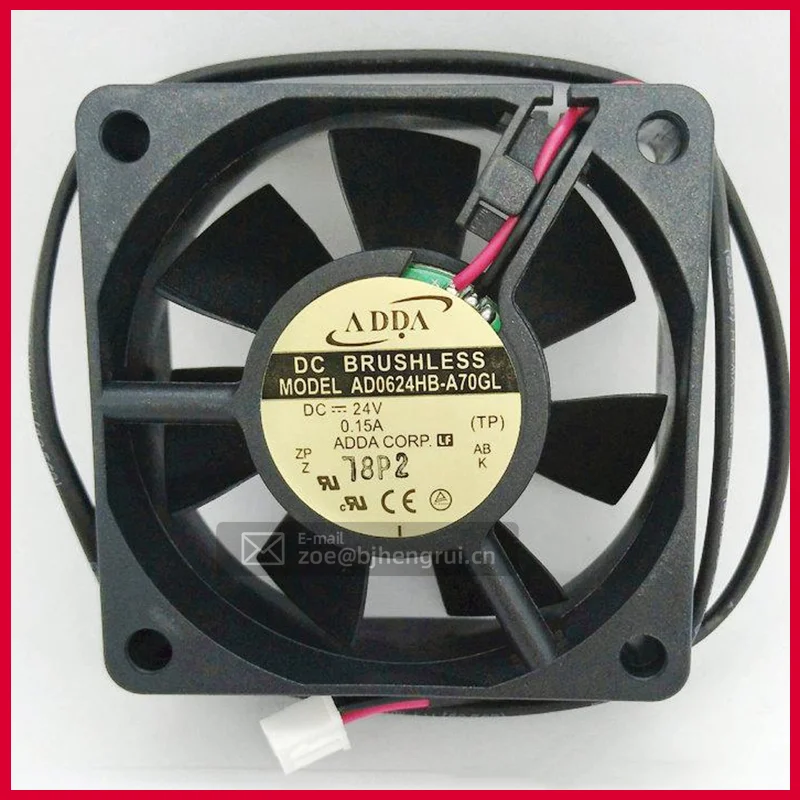 

ADDA Taiwan AD0624HB-A70GL 6025 60*60*25mm 24VDC 3.6W 23.2 CFM 4500 RPM Ball Bearing Inverter Axial Cooling Fan