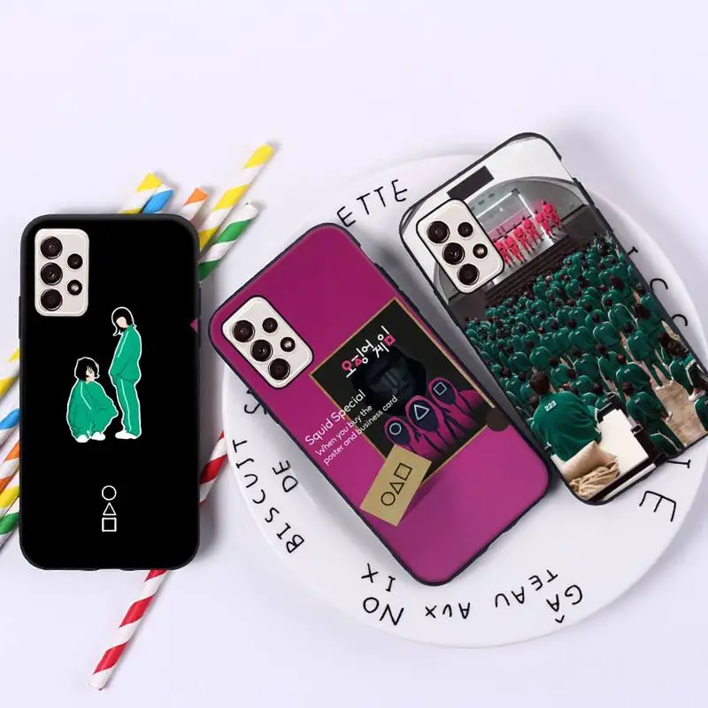 

Squid Game Phone Case For Xiaomi Mi Redmi Note 7 8 9 pro 8T 9T 9S 9A 10 Lite pro