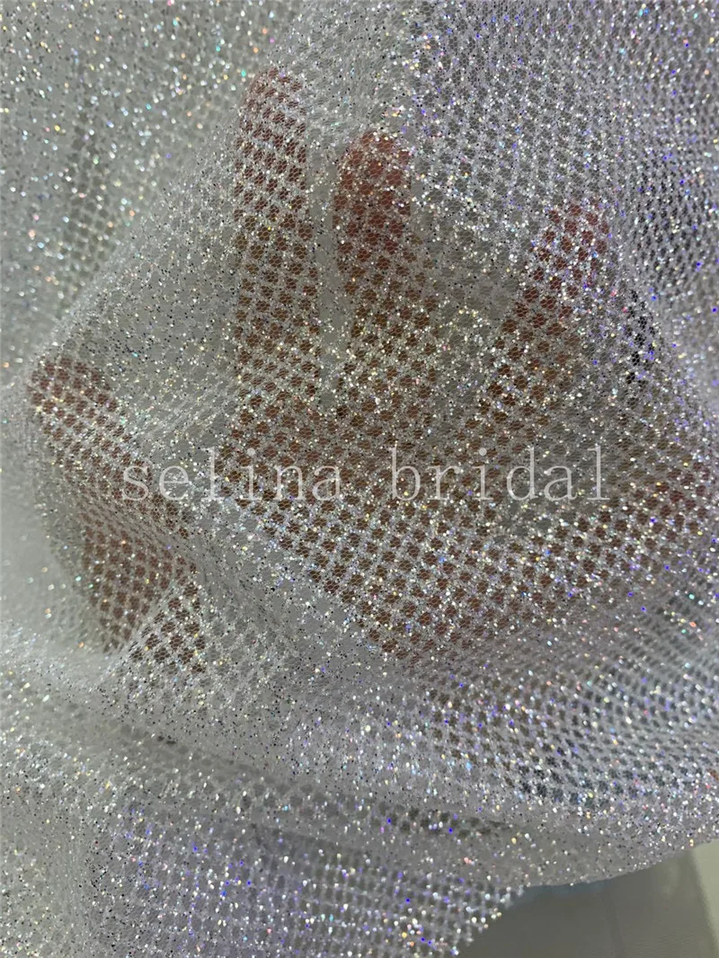 5 ярдов selina bridal NN004 # прекрасная Новинка 2020 блестящее Тюлевое Сетчатое кружево dobby