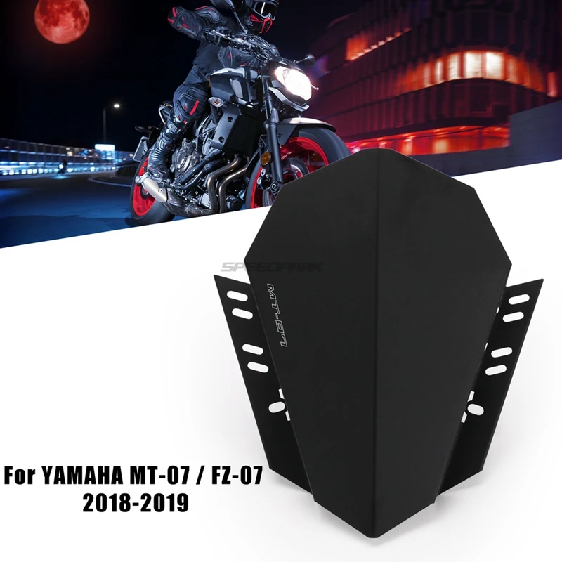 Мотоцикл CNC лобовое стекло комплект дефлектор подходит для YAMAHA MT 07 2018 2019 MT07 FZ07 FZ