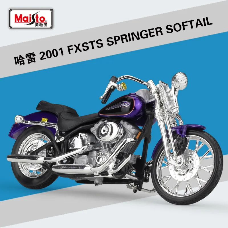 Модель мотоцикла Maisto 1:18 2001 FXSTS Springer Softail из сплава| |