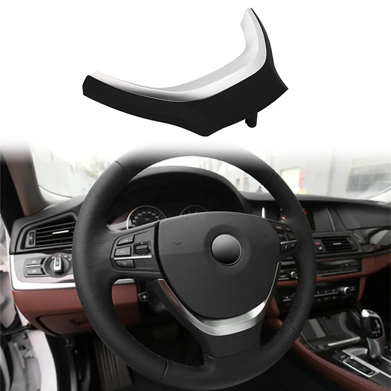 

Хромированная нижняя отделочная лента на рулевое колесо, протектор автомобильного рулевого колеса, сменная Крышка для BMW 5 7 серии F10 F01 F02