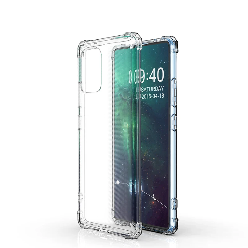 Противоударный Прозрачный чехол для Samsung A51 A71 прозрачный мягкий силиконовый