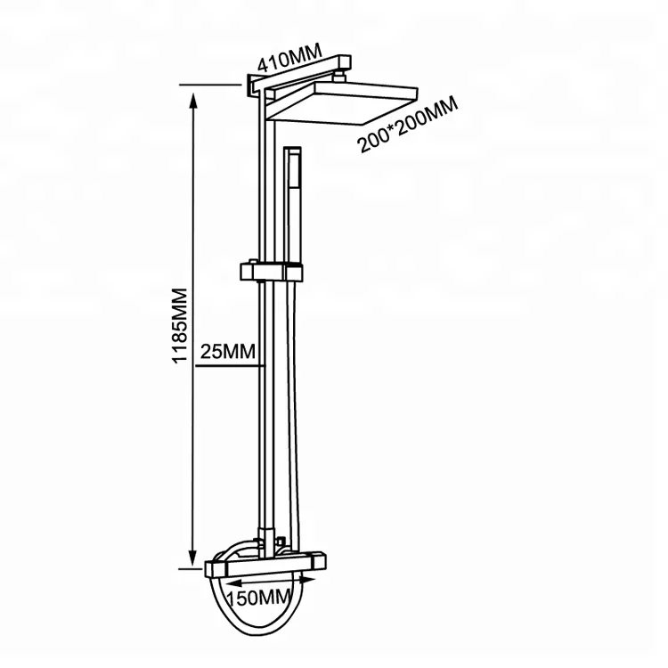 

High Quality Brass Shower Set Bath Shower Mixer Brass Shower Faucet