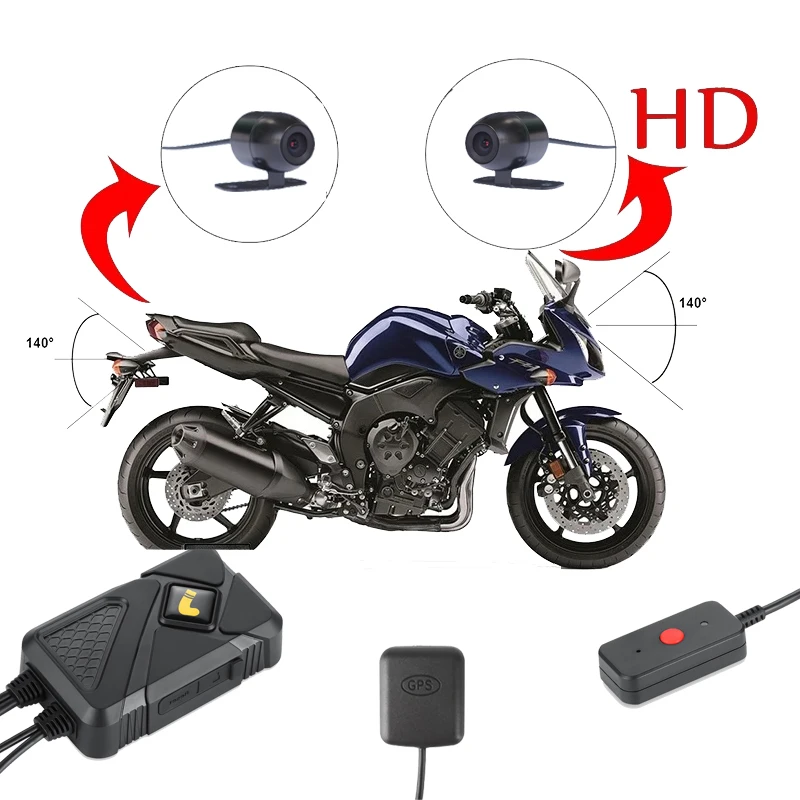 

2 канала 1080P g-сенсор Автомобильная камера с двигателем регистратор система безопасности Поддержка 256 ГБ WIFI подключение просмотр онлайн виде...