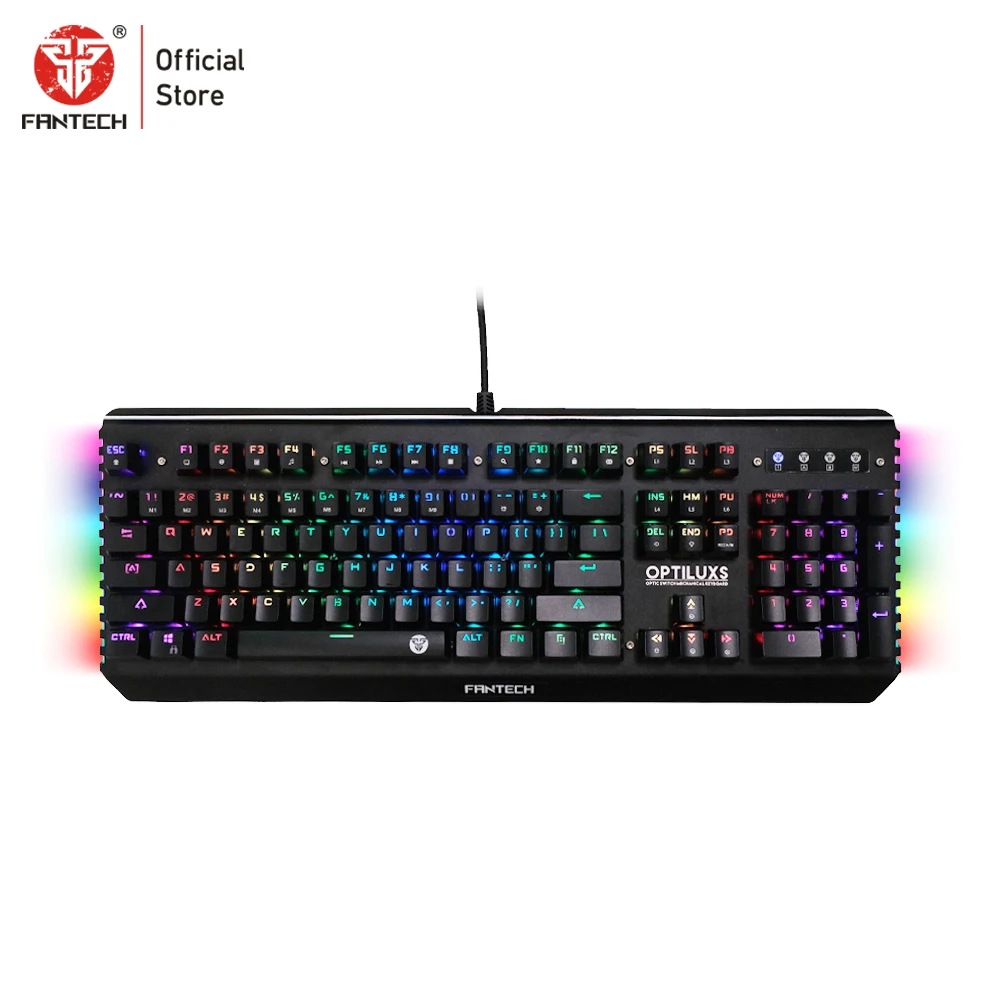 MK884 FANTECH MK884 RGB игровая клавиатура все кнопки не имеют коллизий английская Водонепроницаемая оптическая клавиатура Axis для геймеров - Цвет: MK884