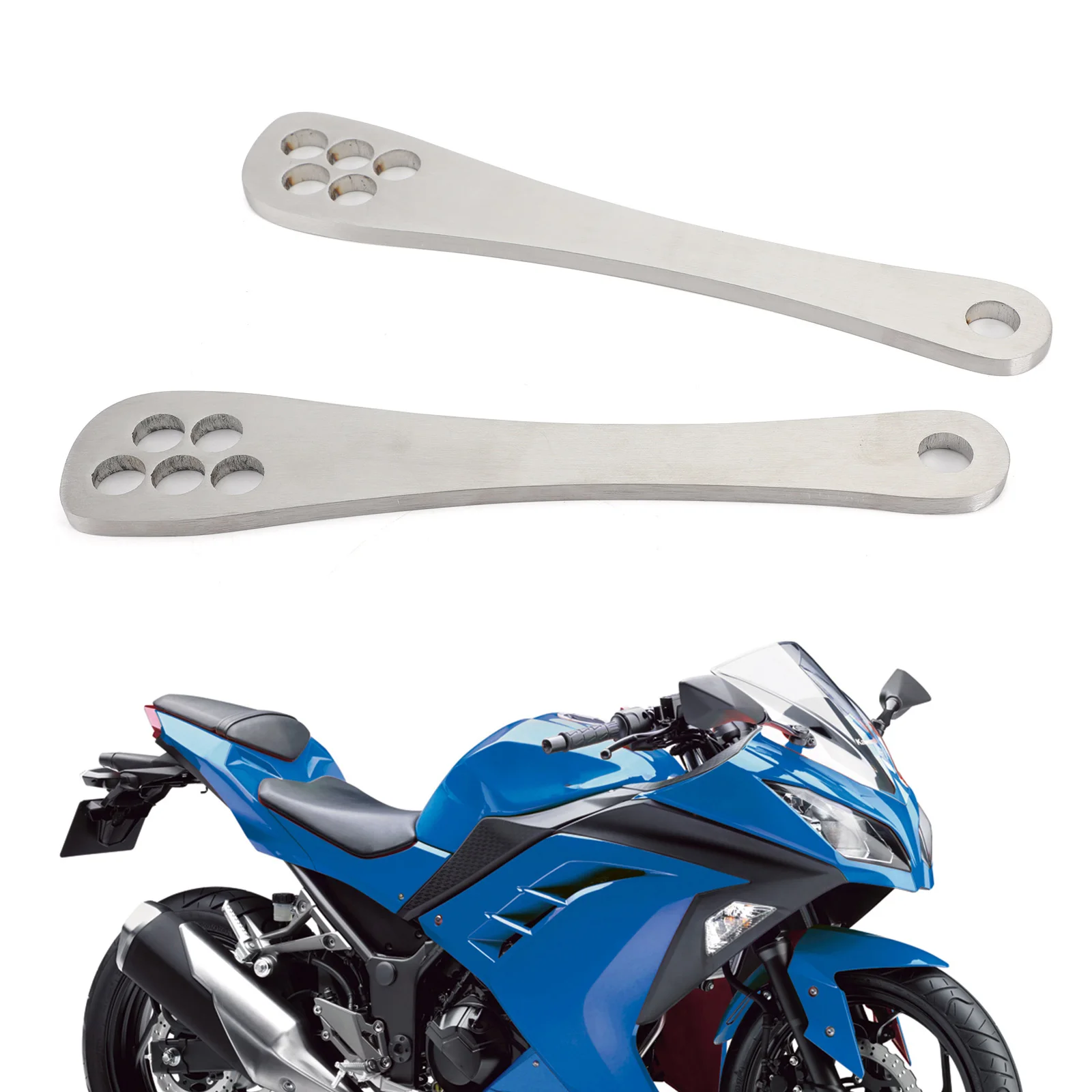 

Areyourshop для Kawasaki Z800 NINJA 250 300 EX250 Z 750S EX300 Z 300 200 регулируемая подвеска комплект из нержавеющей стали для понижения