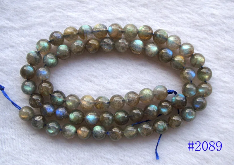 Круглые Бусины Из Натурального Лабрадорита 7 мм незакрепленные бусины для