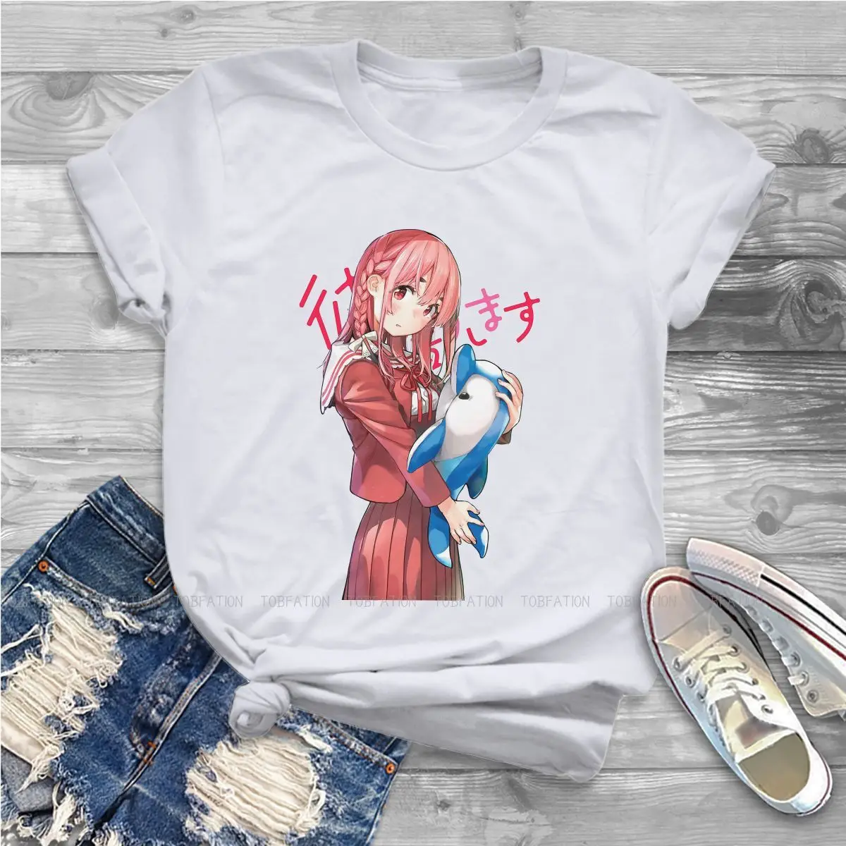 

Sumi Sakurasawa Feminine Shirts Rent a Girlfriend Manga T-shirt Kawaii Vintage Female Blusas