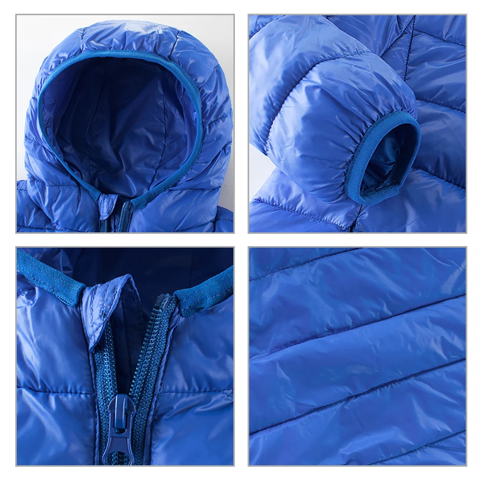 Зимние куртки для маленьких мальчиков однотонная теплая верхняя одежда с