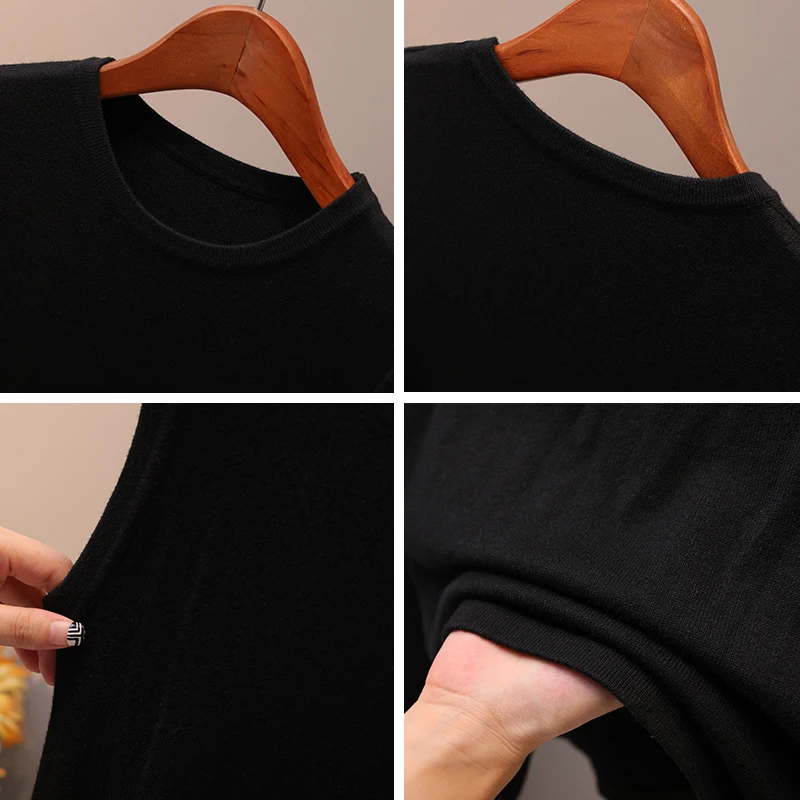 Женское платье свитер без рукавов GIGOGOU длинное прямое трикотажное макси с