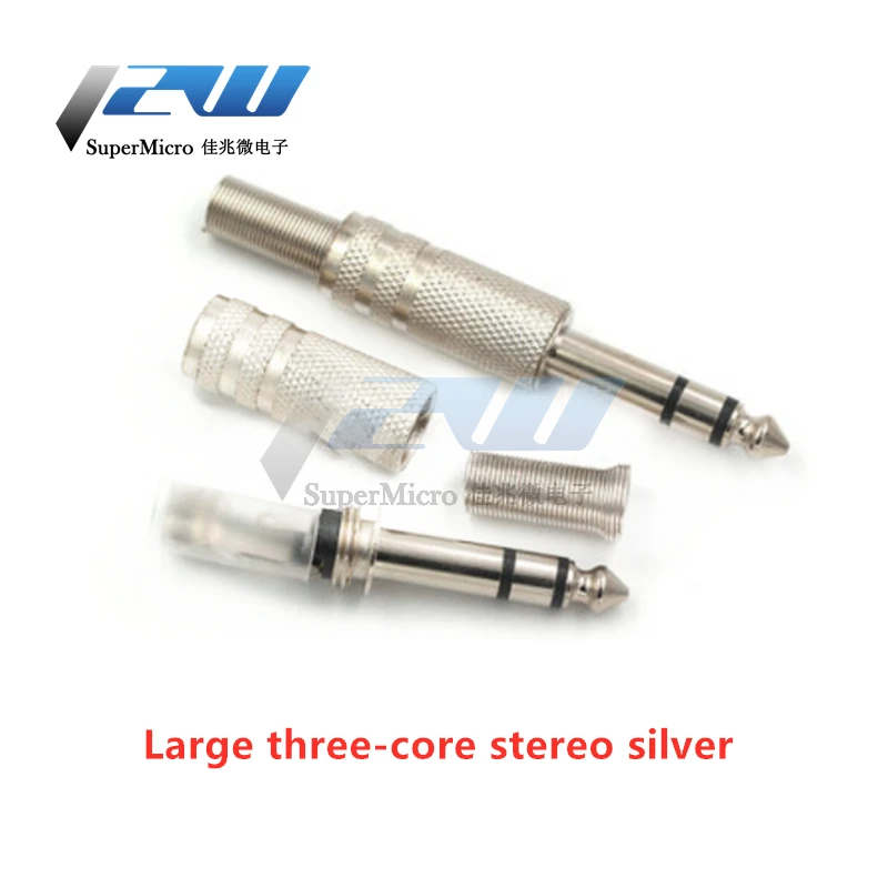 6 35 мм Большой трехъядерный/двухъядерный микрофон 5 аудио разъем вилка