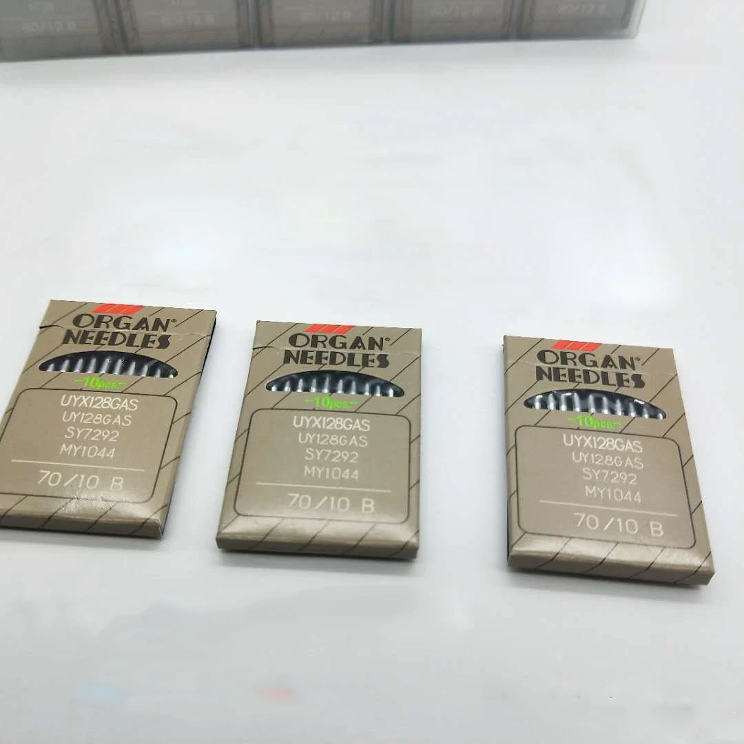 UYX128GAS(70-10B) 10 шт./лот высокое качество иглы organ UY128Gas SY7292 промышленные прямострочные Швейные машины 75/11 - Цвет: UYX128GAS(70-10B)