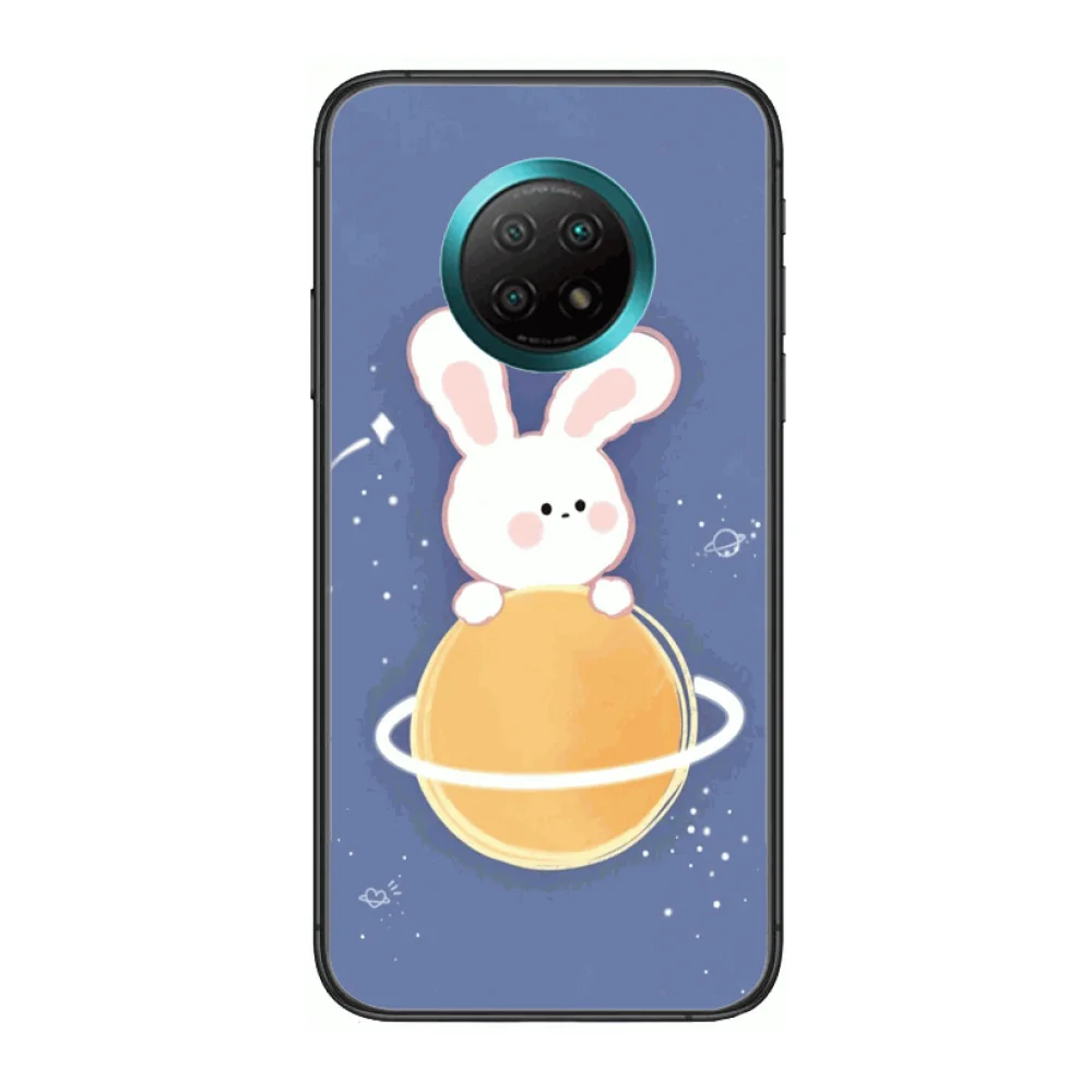 

Animation Cartoons rabbit bear Phone Case For xiaomi Redmi Note 9S 8 7 6 5 A Pro T Anime Black Cover Silicone Back Pretty senio