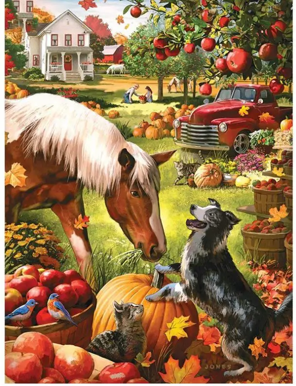 Полноразмерная Алмазная вышивка картина деревенская собака мозаика искусство