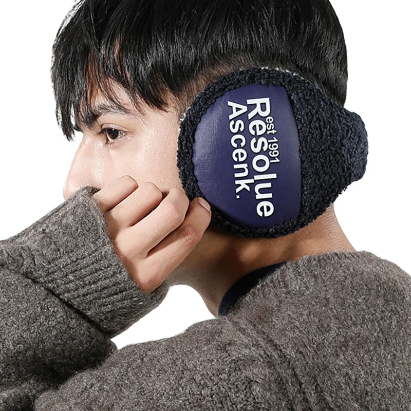 

Winter Foldable Earmuffs for Women Men Protable Ear Warmer Unisex Classic Fleece Earmuffs