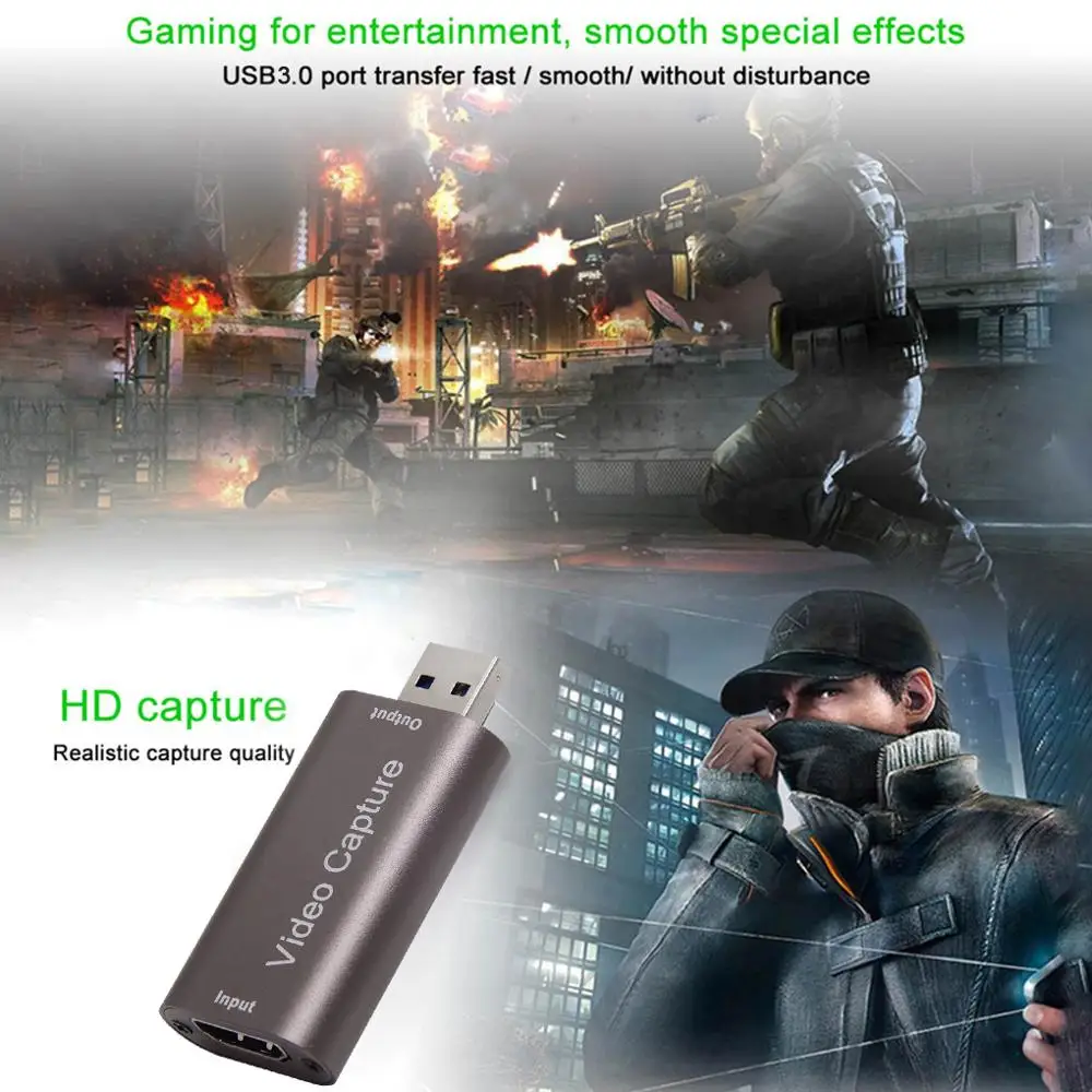 HD 4K 1080P Карта видеозахвата USB 3 0 2 HDMI видео записывающая коробка для PS4 игры DVD