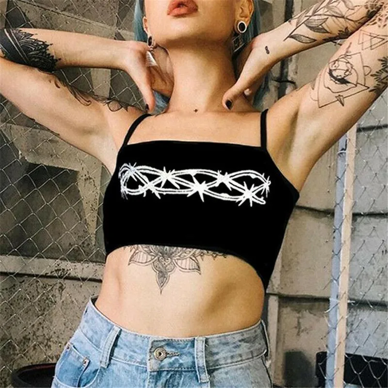 Модные женские повседневные топы на бретелях новая мода светоотражающий принт