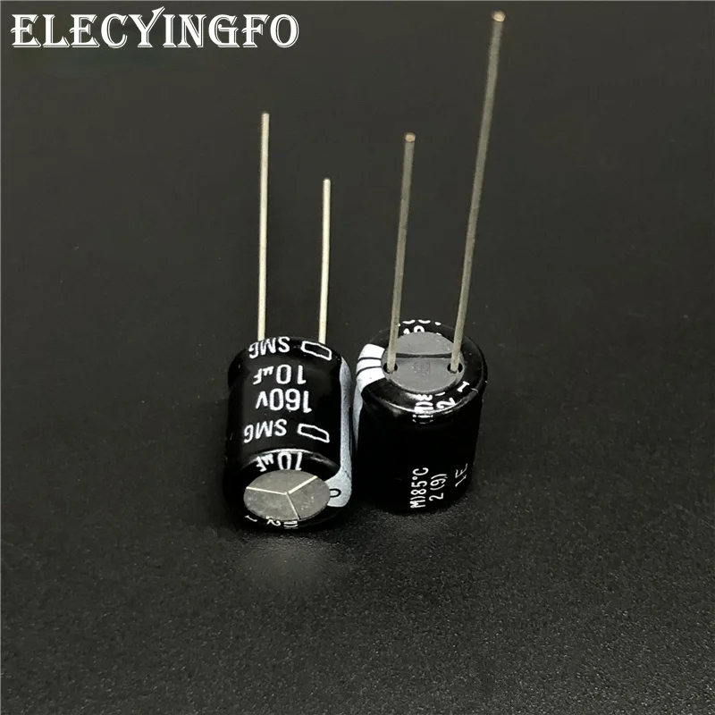 

100pcs 10uF 160V10UF NIPPON NCC SMG Series 10x12.5mm 160V10uF Aluminum Electrolytic Capacitor