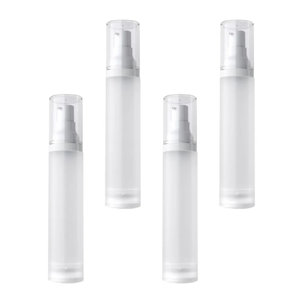 

4pcs 50ml Travel Matte Airless Lotion Bottle Cosmetic Dispenser Pump Bottles