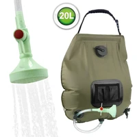 foldable 20l bath travel large capacity wash car shower pressure picnic water bag set portable solar power hiking outdoor camp