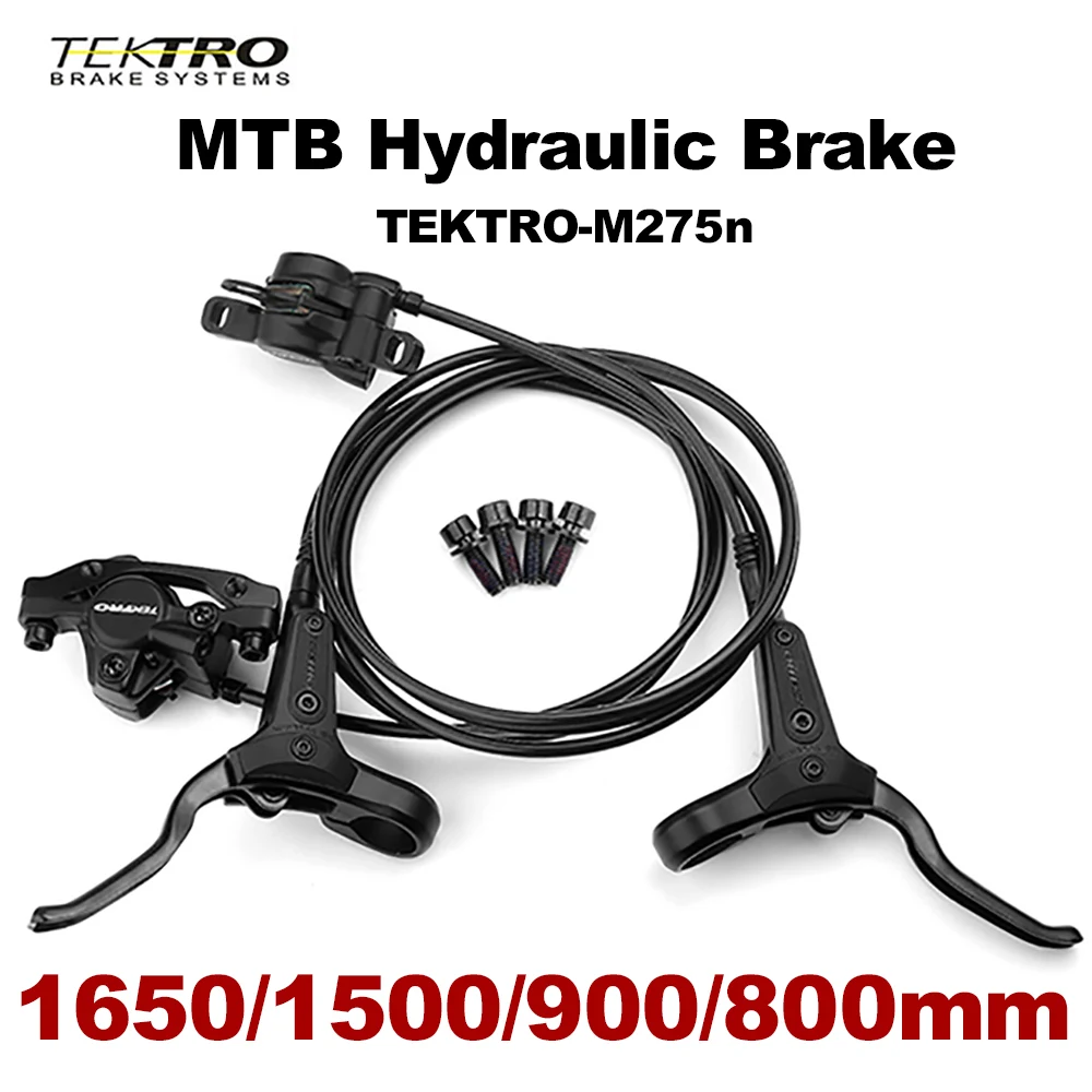 TEKTRO M275n MTB Bicycle Hydraulic Brake 800/900/1500/1650mm Front Rear Brakes 160/180/203mm Rotor Mountain Bike Brake for MT200