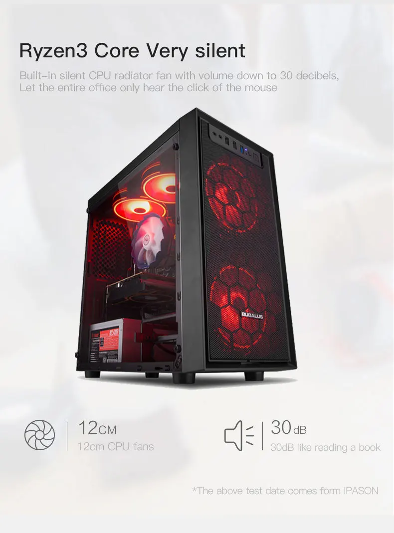 

IPASON Intel 10th Generation I7 10700 /16G*2 3200MHz DDR4 RAM/2T M.2 SSD DIY Desktop Mining CHIA High-end Assembly Full Set PC