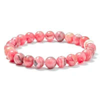 6810mm fashion jewellery rhodochrosite bracelet suitable for charming couple mens and womens amulets wholesale free shipping