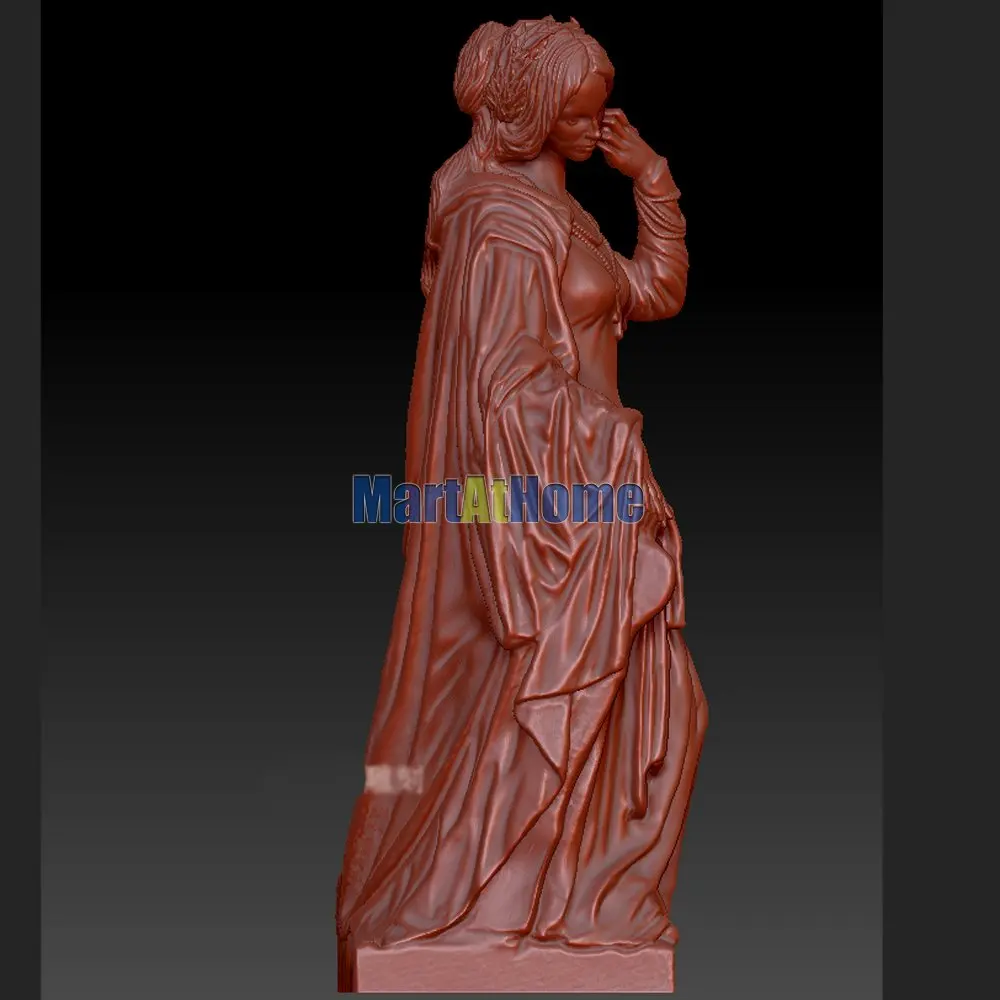 Европейская скульптура модель Jules Joseph Lefebvre 3D STL файл круглая резьба чертеж для ЧПУ