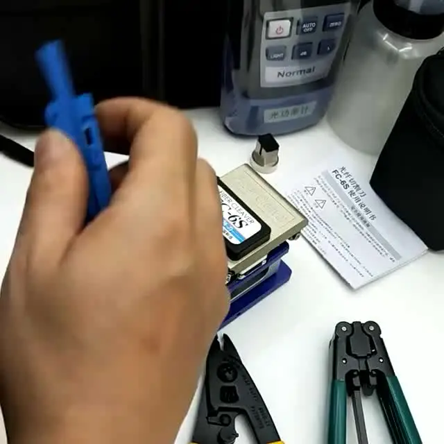 

FTTH Fiber Optic Tool Kit with Fiber Celaver, Power Meter VFL