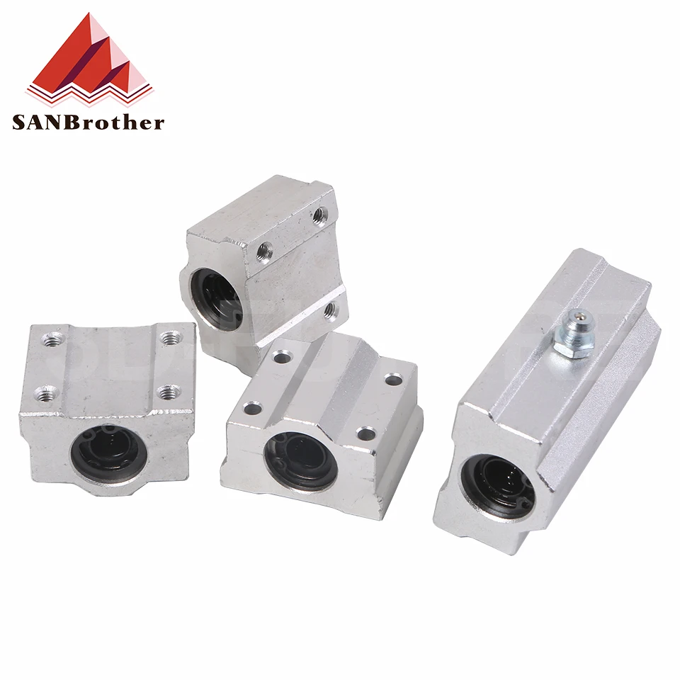 4pcs Linear Motion Ball Bearing Slide Block Bushing SC8UU SCS8UU SC10UU SCS12UU SCS16UU SC20UU Shaft CNC 3D Printer Parts - купить по