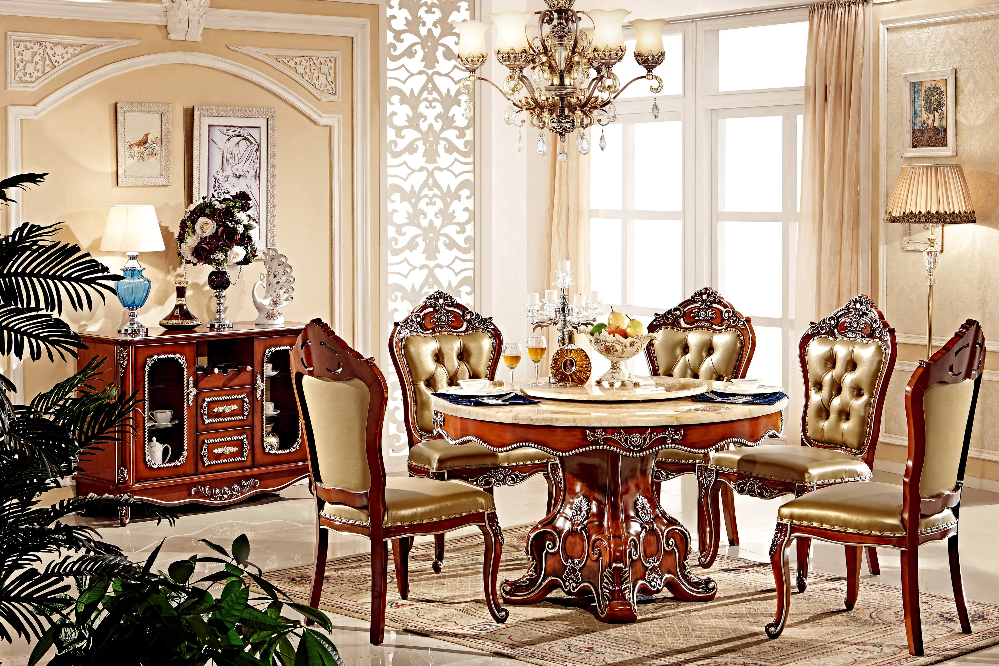 Столовая мебель обеденный стол прочный с 6 стульями|dinning table|dinning table chairtable design |