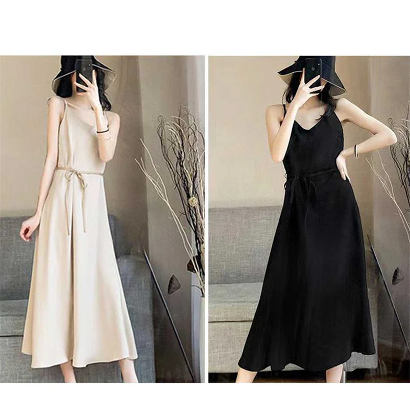 

Sexy Womens Dress Summer Casual Sleeveless Sling Long Maxi Dresses For Women