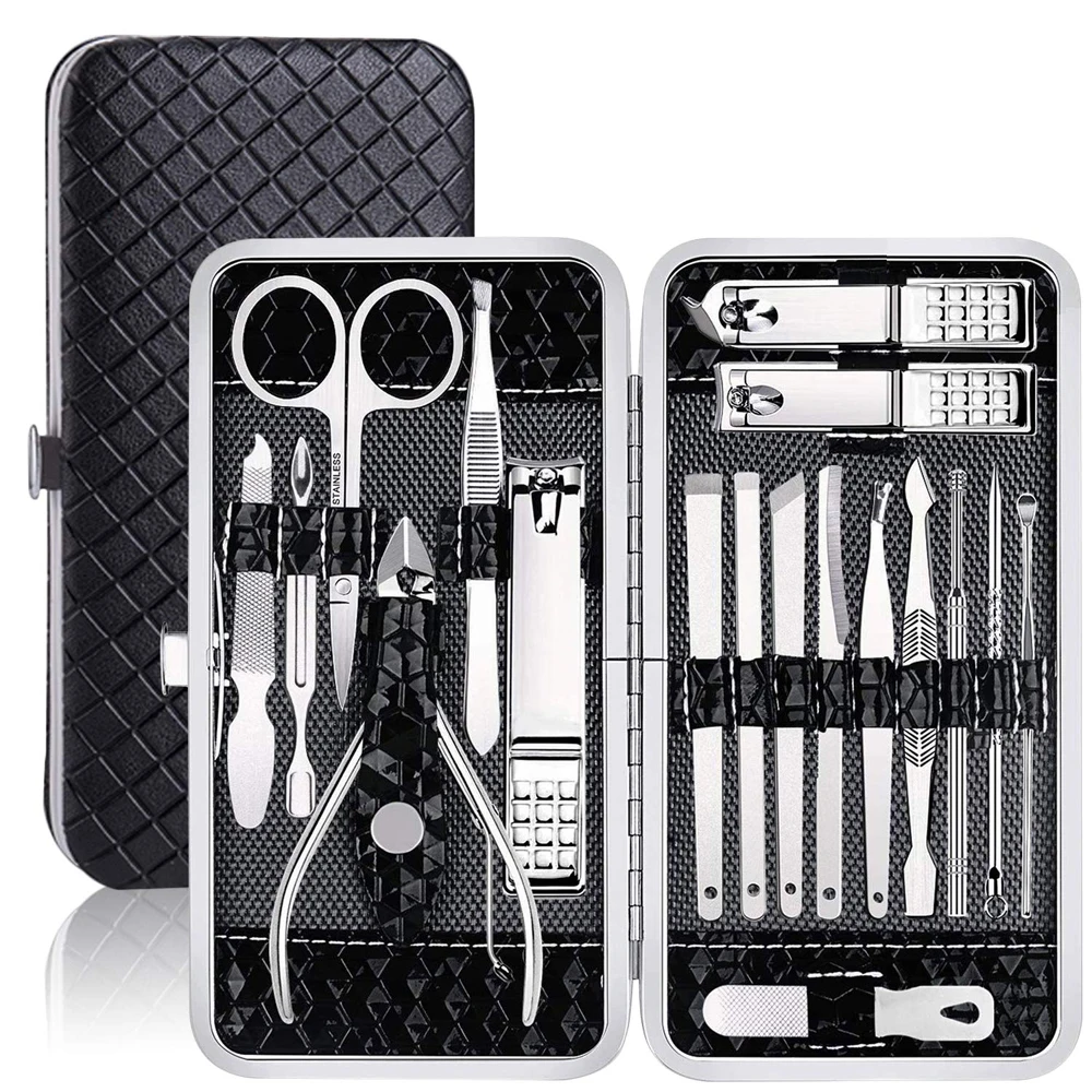 

Professional Nail Clippers Kits Trimmers Cutters Scissors Pedicure Fingernail Toenail for Thick Nails Care Tools Manicure Sets
