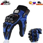 Перчатка мотоциклетная PRO-BIKER Мужская, прочная летняя Защитная Экипировка для мотокросса, дышащая, на весь палец, для верховой езды, скутера