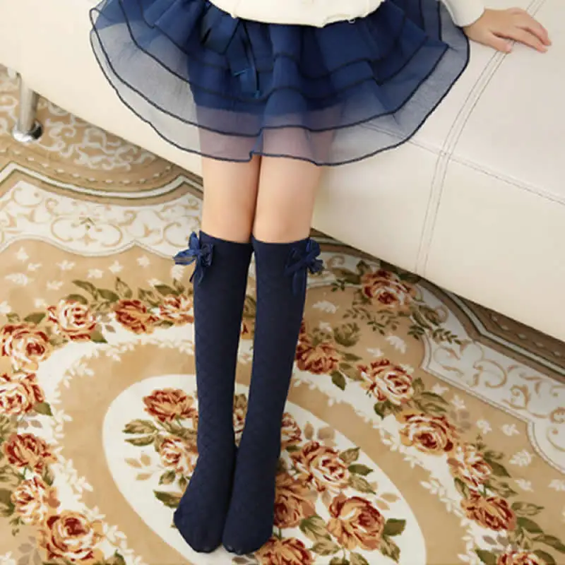 Детские летние и осенние носки ромбовидные сетчатые принцессы для девочек