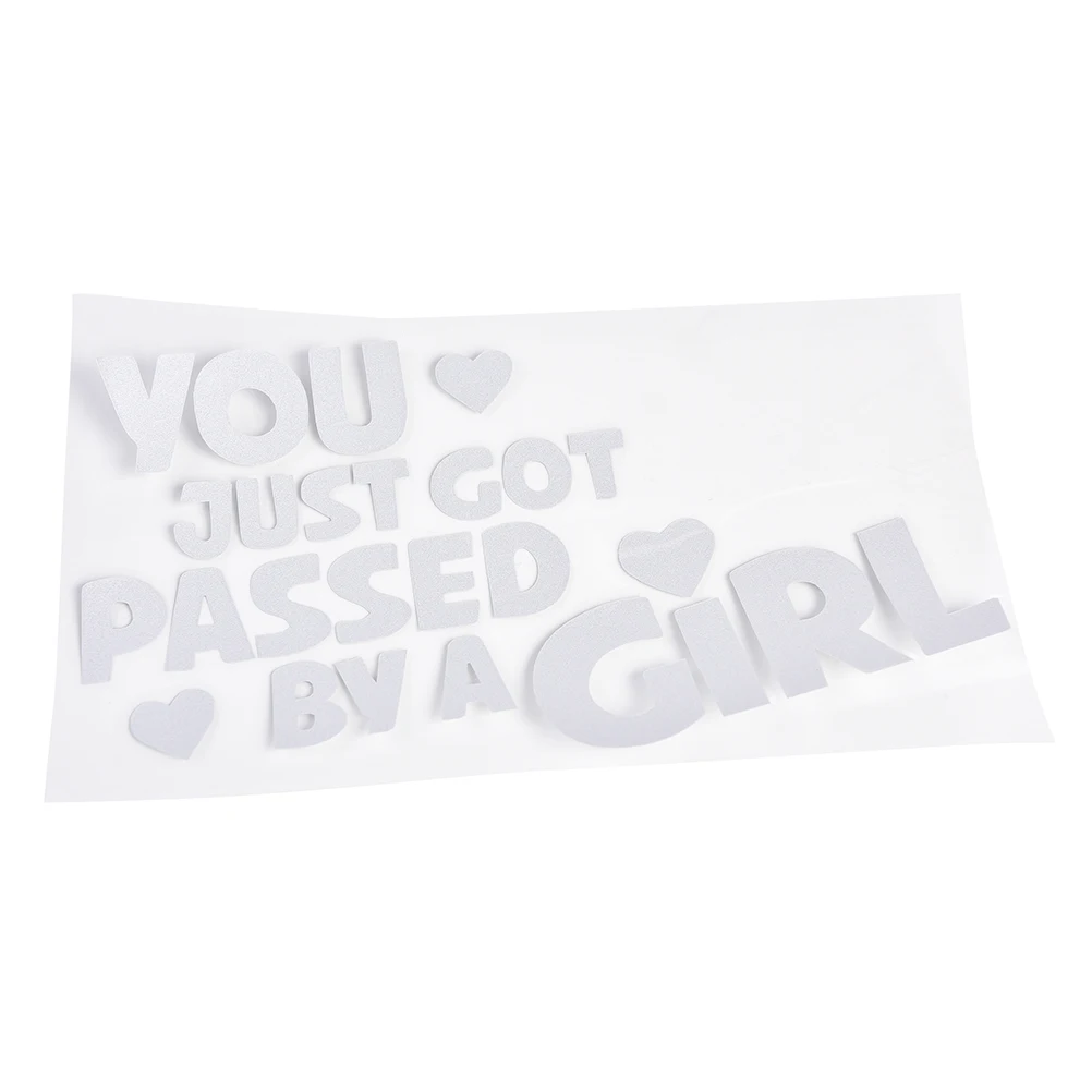 

1 Pc You Just Got Passed by a Girl Funny Car Sticker Motorcycles Sticker Decal High Quality New Arrival 2021