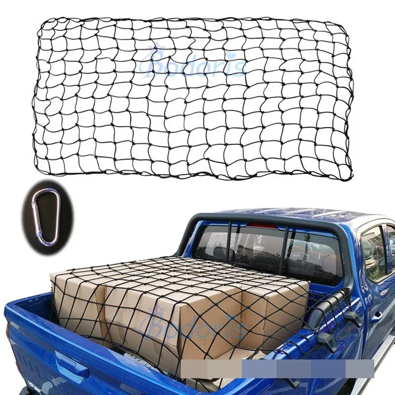 

For Toyota Hilux Vigo Revo Tundra Tacoma Pick-up Cargo Net Luggage Cover Nets Car Trunk Storage Pouch Sundries Storage Organizer