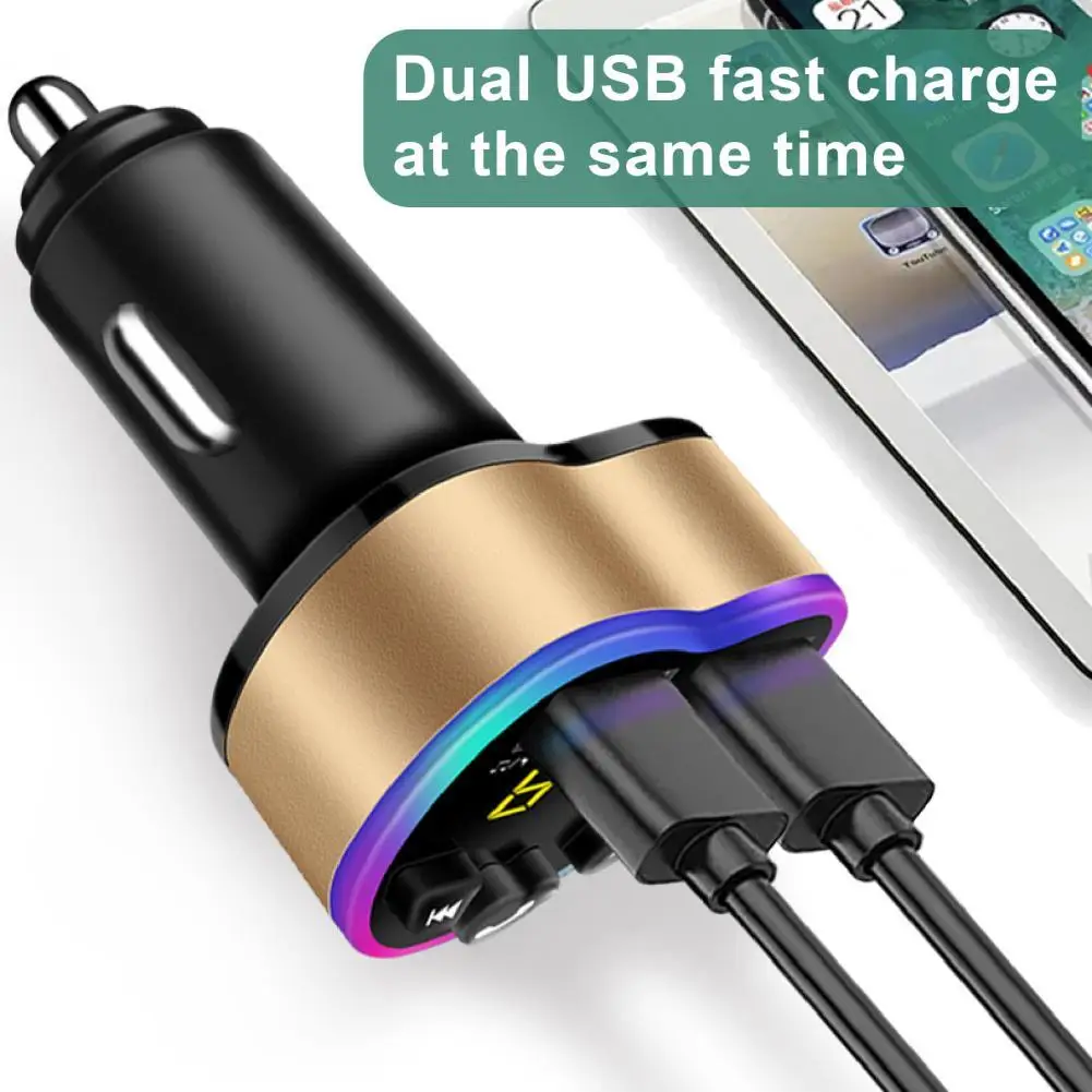 Автомобильное зарядное устройство в форме сердца с двумя USB-портами и поддержкой