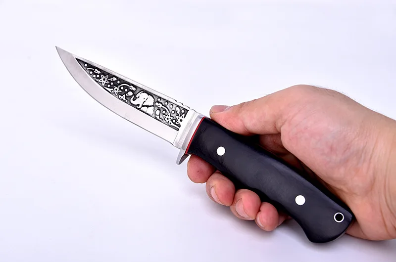 Нож с фиксированным лезвием ToughKeng Elephant Carving 5Cr15 из стали | Инструменты