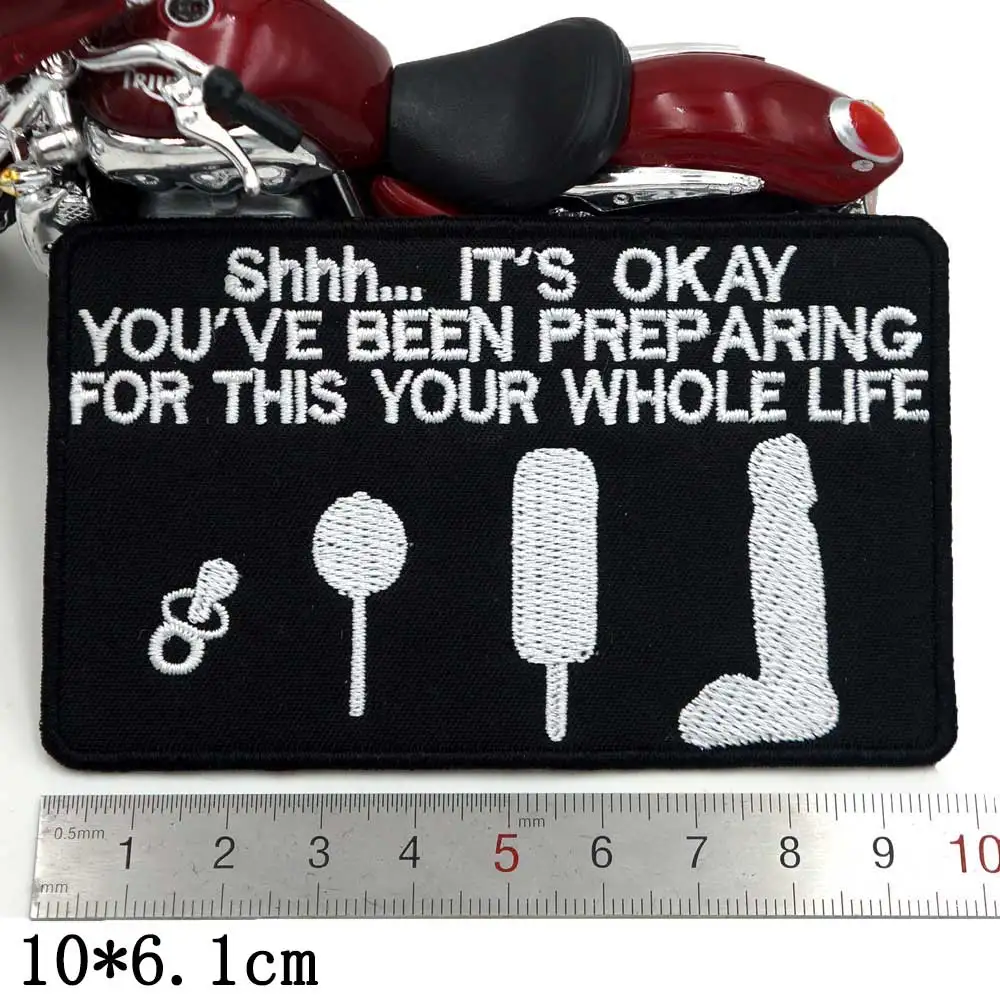 Это хорошо вас готовит именной ярлык с вышивкой в стиле панк для байкеров нашивки