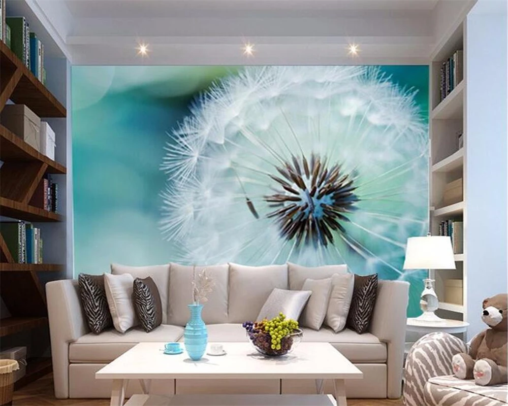 Пользовательские фото обои 3D стерео большие фрески абстрактный Одуванчик диван